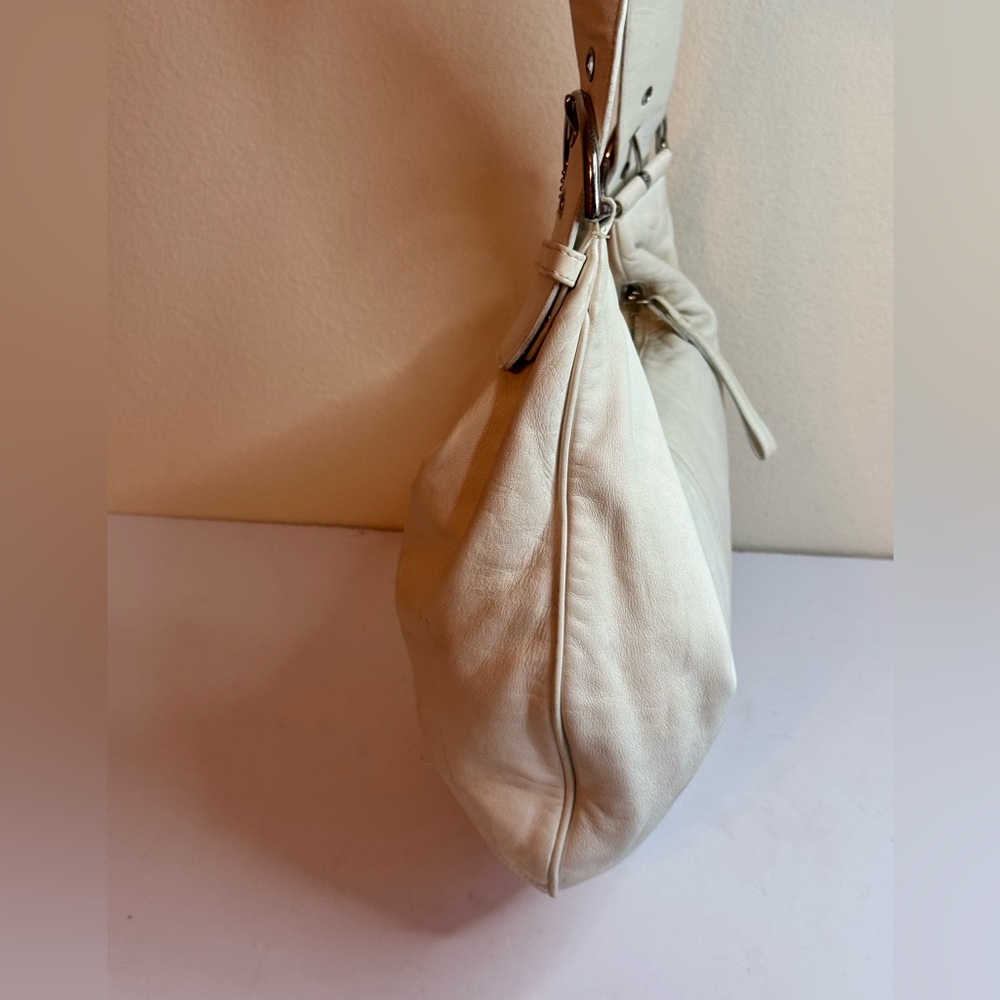 Coach Y2K Lamb Nappa Leather Tortilla White Shoulder Slouch Hobo Bag RARE - Picture 8 of 12
